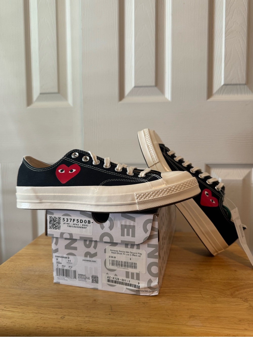 Converse All Star Chuck Taylor 70 Ox Comme Des Garcons Play Single Heart Black